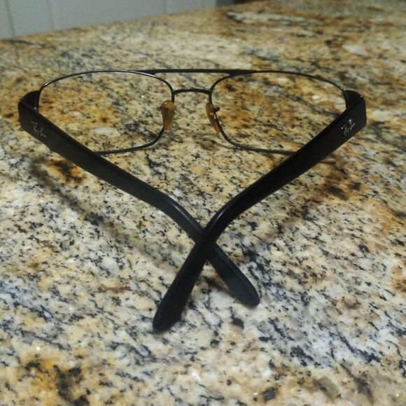 Ray-Ban RB3188 Leather 006/48 Sunglasses Eyeglasses Frames Wrap Aviators - Picture 6 of 11